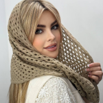 شال رینگی قلاب بافی